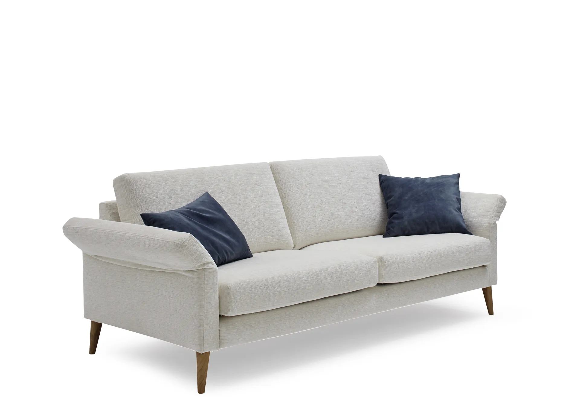 XL Sofa polina in samt grauen Stoff
